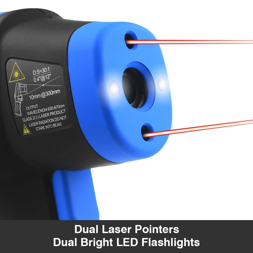 -50℃ to 1500℃ Laser Thermomete - Industrial Laser Temperature Gun ulasan dan harga