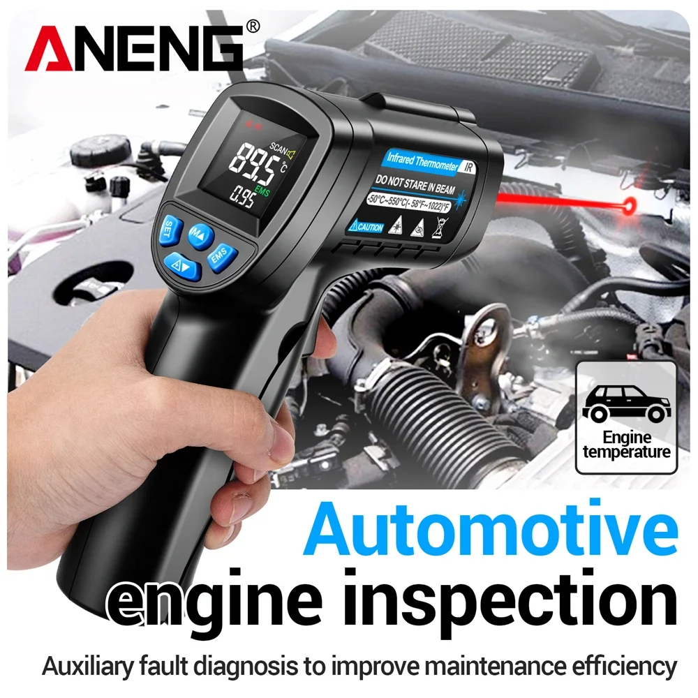 ANENG TH104 Infrared Handheld  - Industrial Laser Temperature Gun ulasan dan harga