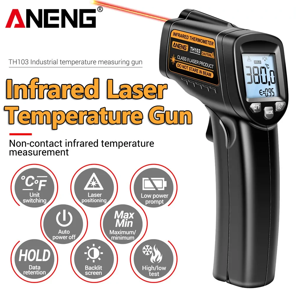 Infrared Laser Temperature Gun - Industrial Laser Temperature Gun ulasan dan harga