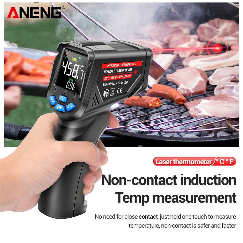 Infrared Thermometer Digital N - Industrial Laser Temperature Gun ulasan dan harga