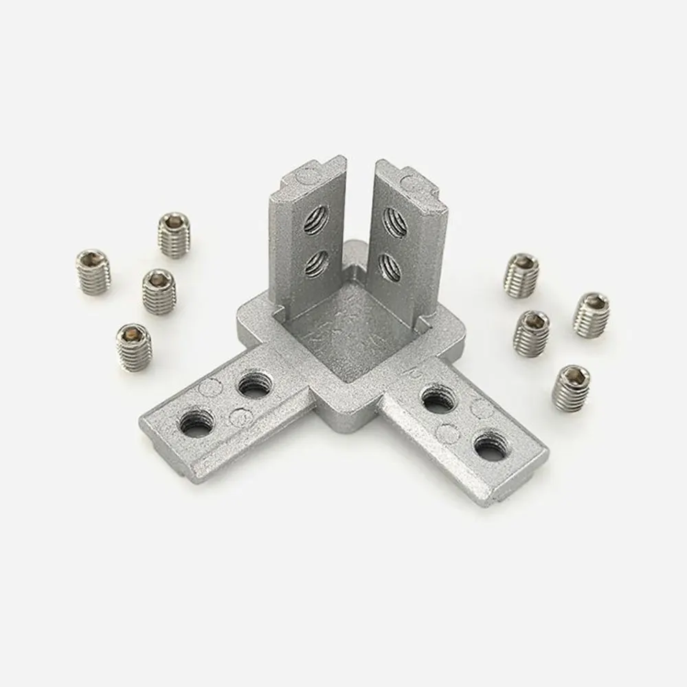 10 Pcs 3 Way Corner Bracket Co - Aluminum T-Slot Profile ulasan dan harga