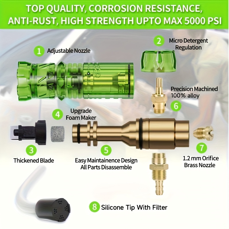 Pressure Washer Aluminum Foam  - Laser Nozzle Ceramic ulasan dan harga