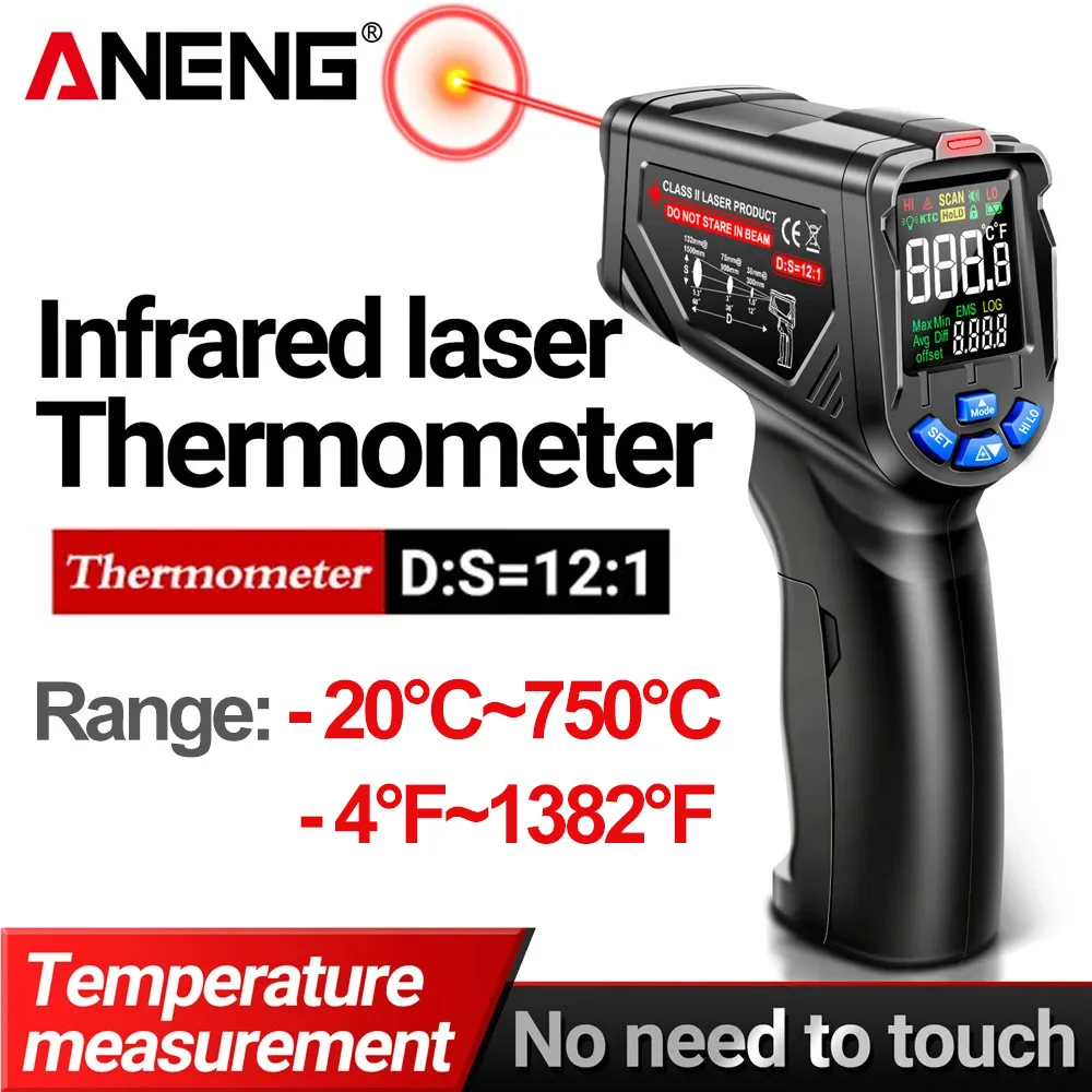 ANENG TH06 Infrared Laser Ther - Industrial Laser Temperature Gun ulasan dan harga