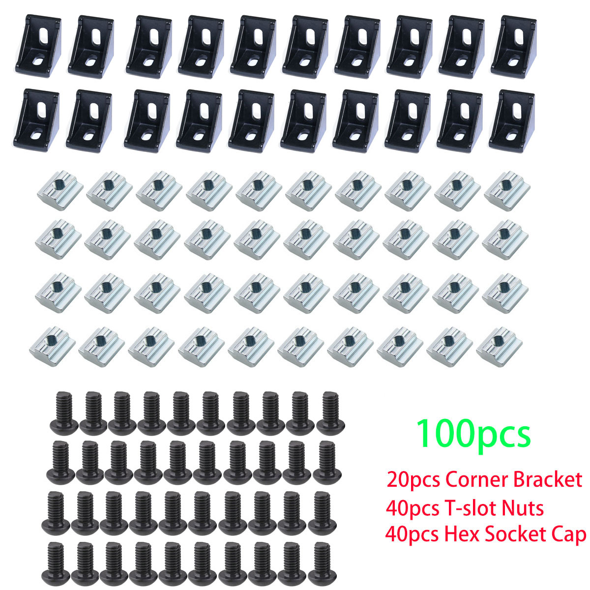 100pcs 2020 Aluminum Profile C - Aluminum T-Slot Profile ulasan dan harga
