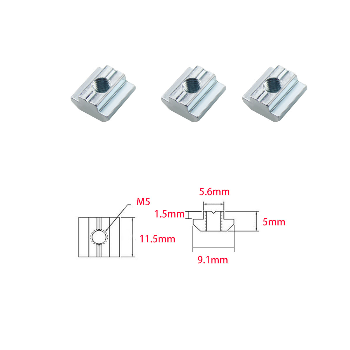 100pcs 2020 Aluminum Profile C - Aluminum T-Slot Profile ulasan dan harga