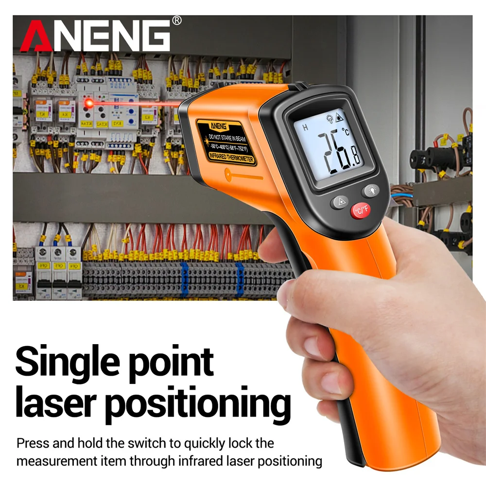 ANENG TH201 Infrared Thermomet - Industrial Laser Temperature Gun ulasan dan harga