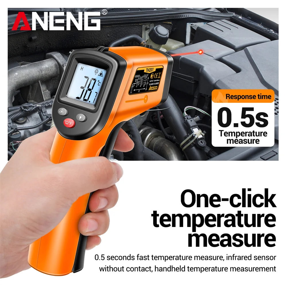 ANENG TH201 Infrared Thermomet - Industrial Laser Temperature Gun ulasan dan harga