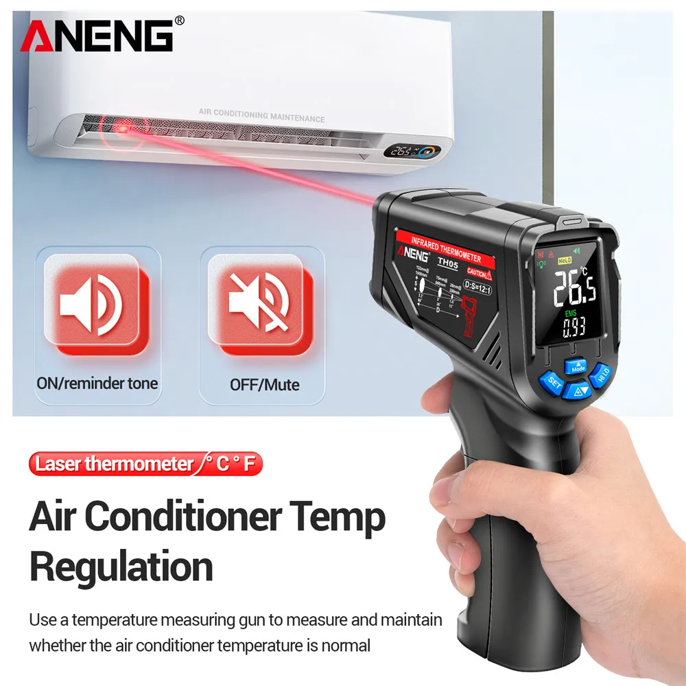 Infrared Thermometer Digital N - Industrial Laser Temperature Gun ulasan dan harga