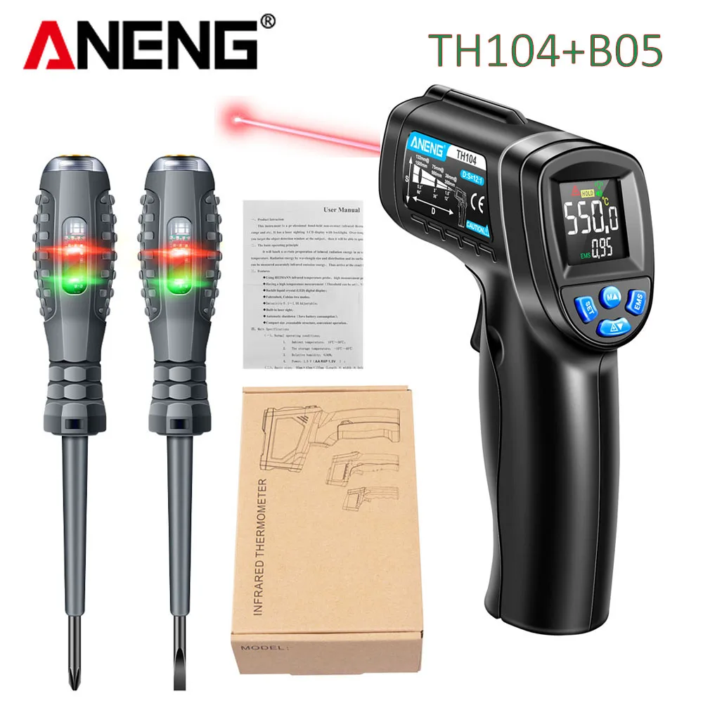 Infrared Thermometer Industria - Industrial Laser Temperature Gun ulasan dan harga