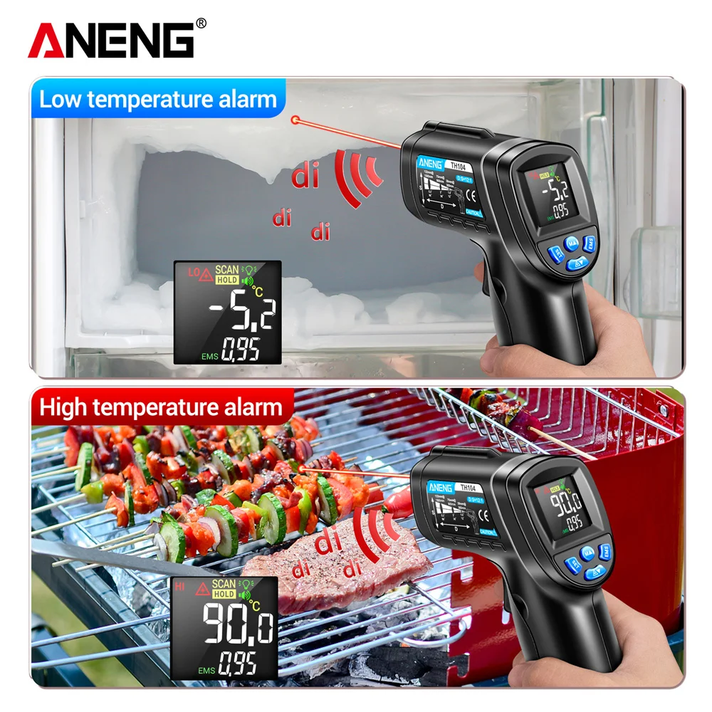 Infrared Thermometer Industria - Industrial Laser Temperature Gun ulasan dan harga