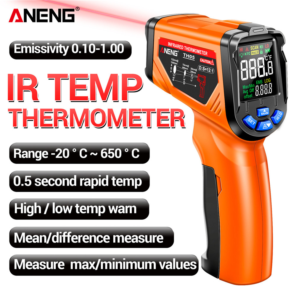 ANENG TH05 Infrared Thermomete - Industrial Laser Temperature Gun ulasan dan harga