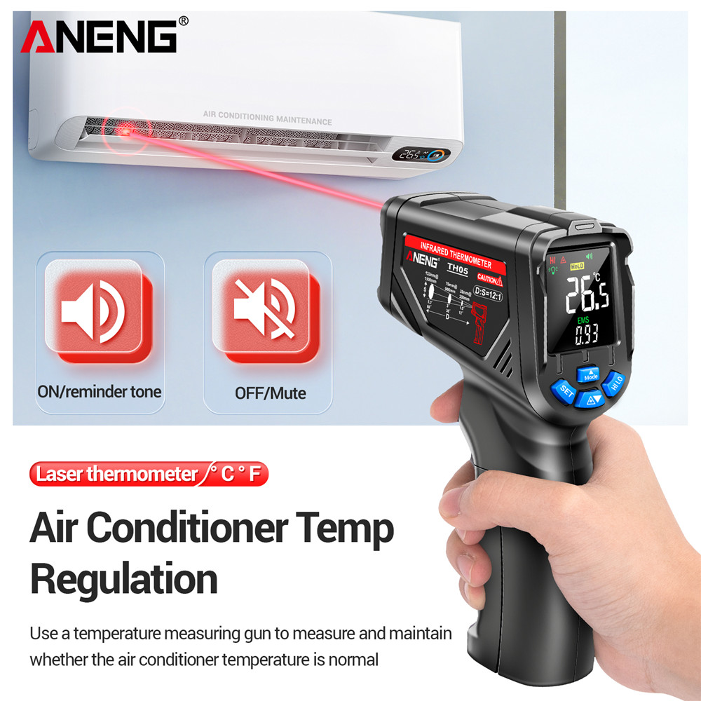 ANENG TH05 Infrared Thermomete - Industrial Laser Temperature Gun ulasan dan harga