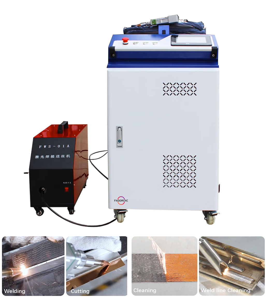 4 In 1 Fiber Laser 1000W 2000W - Handheld Laser Welding Machine ulasan dan harga
