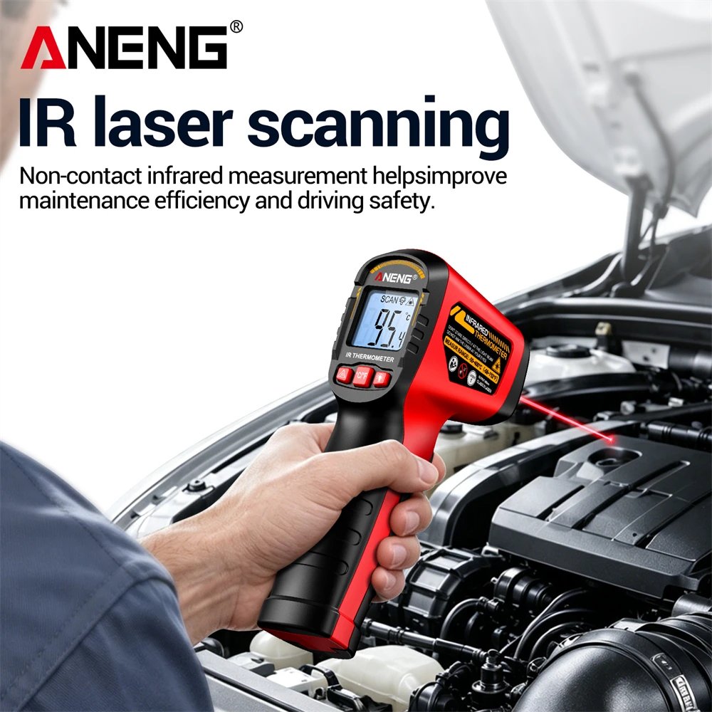 ANENG TH204 Non-contact Infrar - Industrial Laser Temperature Gun ulasan dan harga