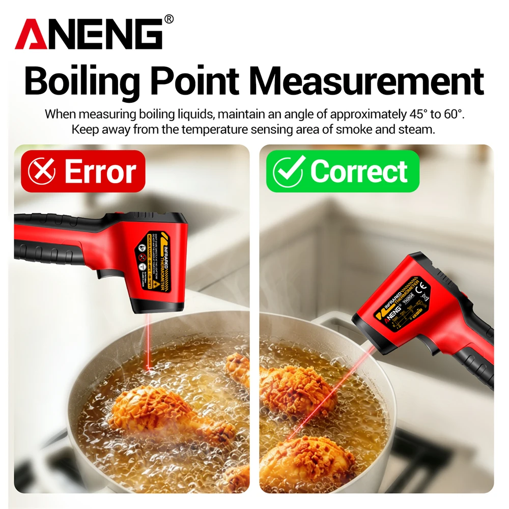 ANENG TH204 Non-contact Infrar - Industrial Laser Temperature Gun ulasan dan harga