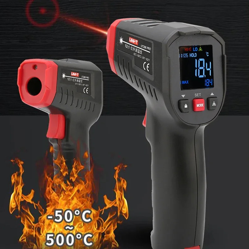 UNI-T Digital Thermometer Non- - Industrial Laser Temperature Gun ulasan dan harga