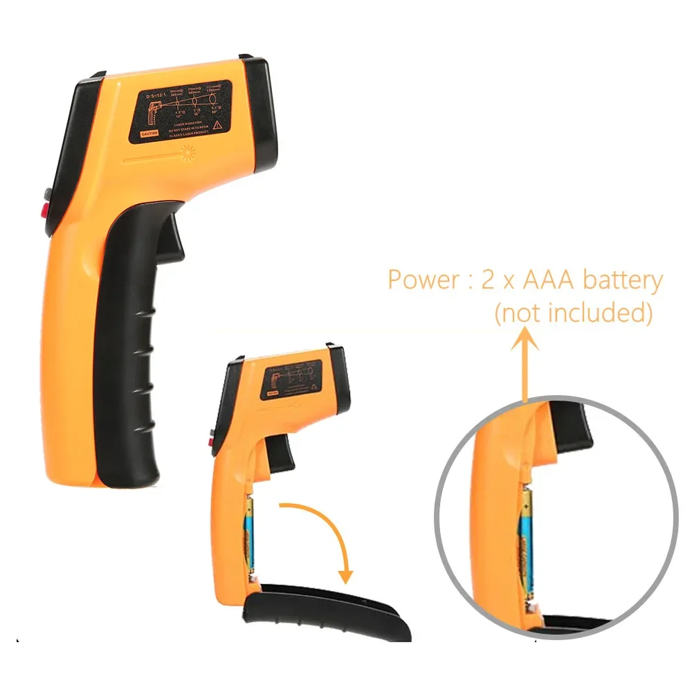 Portable Infrared Thermometer  - Industrial Laser Temperature Gun ulasan dan harga